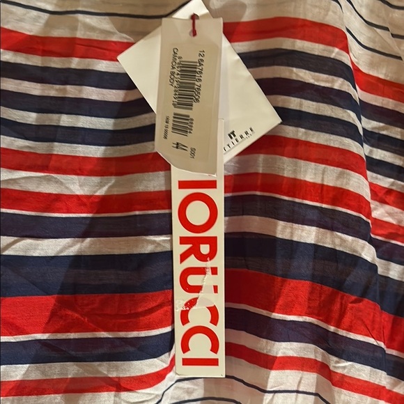 NWT Fiorucci Striped Bodysuit - Red, Blue, White Made in Italy - Picture 3 of 4